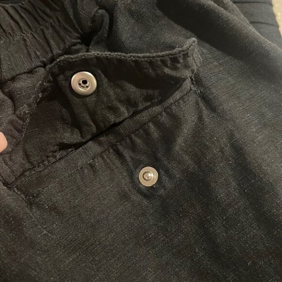 Aritzia Wilfred black linen tie waist trousers size small - Picture 12 of 14